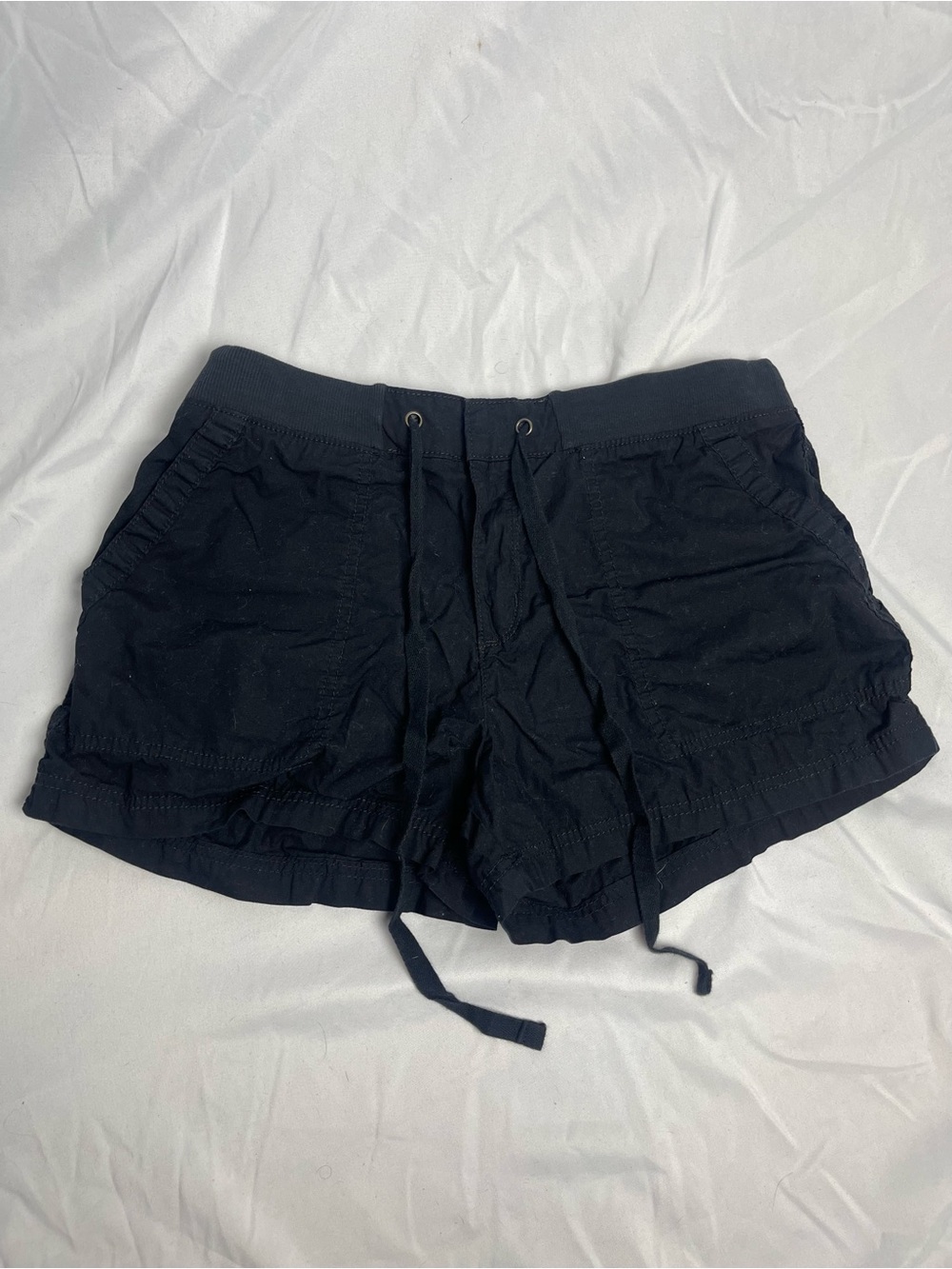 St. John's Bay Black Drawstring Cargo Shorts